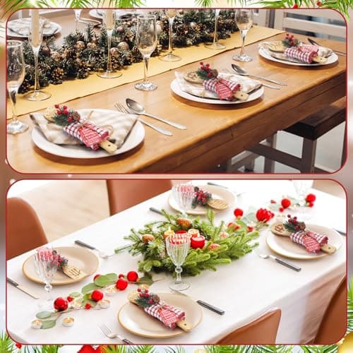 Mimorou 12 Set Neighbors Gift for Christmas Housewarming Neighbors Birthday Welcome Christmas Appreciation Gifts Xmas Kitchen Cooking Utensils Set with Spoon Towels Artificial Pine Picks Thank You Tag