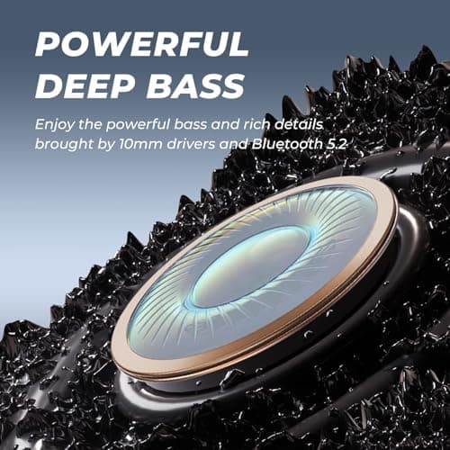 N18 Neckband Bluetooth Earbuds, Wireless Bluetooth 5.2 Headphones with Microphone, Ultra-Lightweight Comfort, IPX7 Waterproof, Deep Bass Strong Beat, 20H Playtime, Magnetic Earphones (Black)