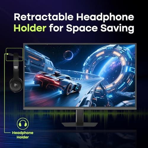 Amzfast 27" 240Hz 1ms FPS Gaming Monitor, Fast VA FHD 1080P, Adaptive Sync, HDR 400, 4000:1 Contrast, 125% sRGB, Built-in Speaker, HDMI 2.0 & DP 1.4 with DP Cable, VESA