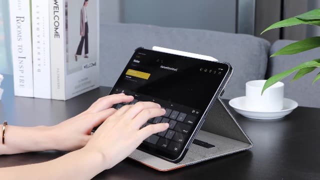 ZtotopCases for iPad Pro 12.9 6th/5th/4th/3rd Generation Case 2022/2021/2020/2018, Premium PU Leather Folio Cover, Auto Wake/Sleep, Multi Viewing Angles, Supports Pencil Pro and Touch ID, Brown