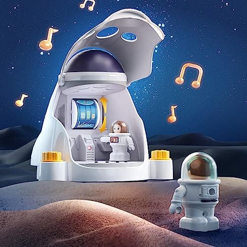 Spaceship Building Playset w/Electric Drill, 2 Astronauts, Educational Learning Science Kit Birthday Gift for Age 3 4 5 6 7 8 iPlay, iLearn Rocket Space Toy 3 4 5 Year Old Boys Kids Girls, Toddler STEM B0BYYV9185