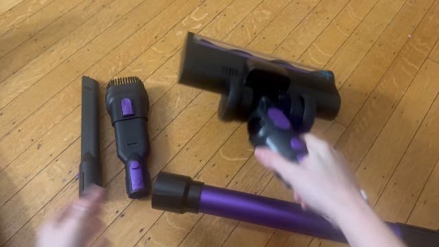 Honki Cordless Vacuum Cleaner, 500W/40Kpa Vacuum Cleaners for Home, Stick Vacuum Cordless with LED Display, Anti-Tangle & Wall Mount, 8 in 1 Lightweight Vacuum for Hard Floors Pet Hair(Gold)