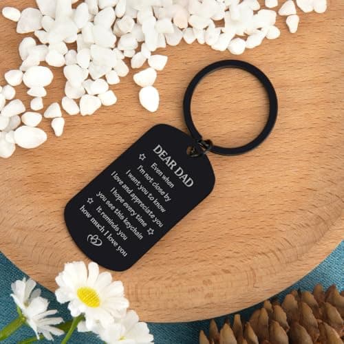 Gifts for Dad from Daughter Son, Drive Safe Keychain Dad Christmas Gift Stocking Stuffers for Birthday Thanksgiving Father's Day Gift for Husband from Wife