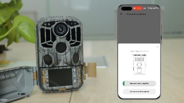 DEATTI Trail Camera 48MP 4K Game Camera with 8 Batteries 32GB SD Card,WiFi Bluetooth Connection,Trail Cameras with Night Vision Motion Activated Waterproof for Wildlife Deer Outdoor 0.1s Trigger Time