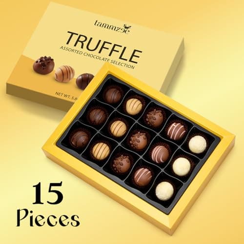 Holiday Assorted Chocolate Truffle Gift Box - 15 Count. Ideal Assorted Chocolate Gift Box for Easter, Anniversary, Birthday and Special Occasions, Perfect for Sharing with Loved Ones B0GJ6QLWJN