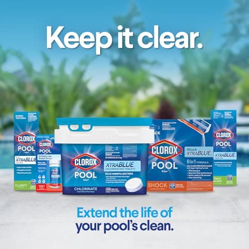 Clorox® Pool&Spa™ Swimming Pool Algaecide and Clarifier, Prevents and Treats Pool Algae, Clears Water, 128 Fl Oz (Pack of 1)