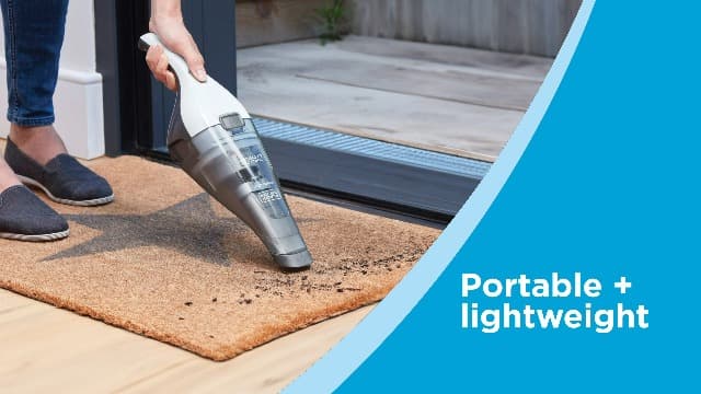 BLACK+DECKER dustbuster Cordless Handheld Vacuum, Portable Car Vacuum Cordless Rechargeable, Wall Mount, Strong Suction QuickClean (HNVC215B10)