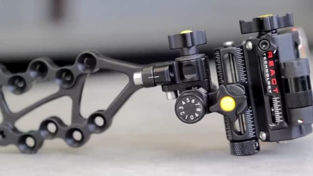 Trophy Ridge React Pro 5 Pin Bow Sight - Lighter, Stronger, More Reliable - Tool Less Windage and Elevation Adustability, 2nd/3rd Axis Leveling, Adjustable Click Light, Glow Ring