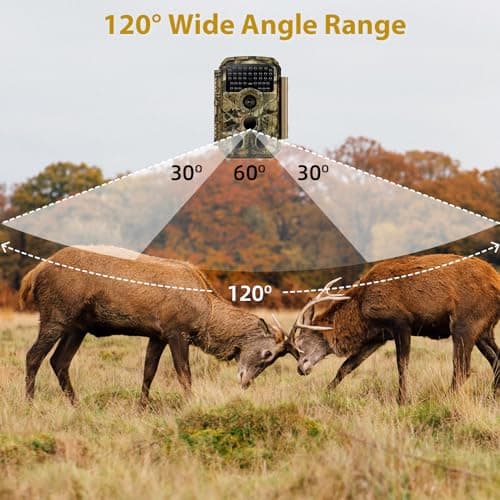 BLAZEVIDEO Game & Trail Camera 32MP Photo & 1296P Video with 100ft Night Vision Motion Activated 0.1s Trigger Speed Waterproof for Home Security, Outdoor Wildlife Scouting
