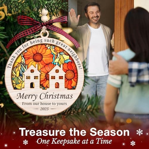 Neighbor Awesome Neighbor Ornaments, for Neighbors, Ideal Gifting to Friends, Unique and Decorative Neighbor Ornaments, Awesome Neighbors Gift