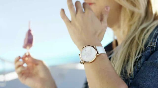 Wristology Maxi Numbers Womens Nurse Watch - Interchangeable Genuine Leather Strap Band - Large Easy to Read Boyfriend Size with Second Hand Men, Nurses, Teachers, Olivia