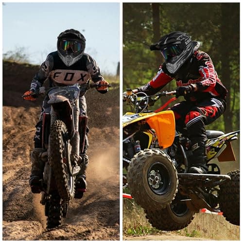 DOT Approved Youth Kids Motocross Helmet - Ultra-Lightweight Full Face Dirt Bike/ATV Helmet with Goggles, Gloves & Face Shield (4-Piece Set)