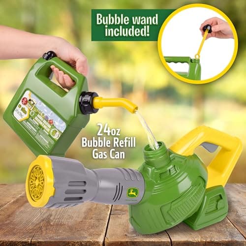 John Deere Bubble Leaf Blower - 24 oz Refill, Bubble Machine - Ages 3+ B0CQTNXSWZ