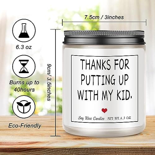 Teacher Appreciation Gifts Thank You Teacher Gifts for Women & Men Candles Present for Retired Teachers Idea for Graduation Back to School