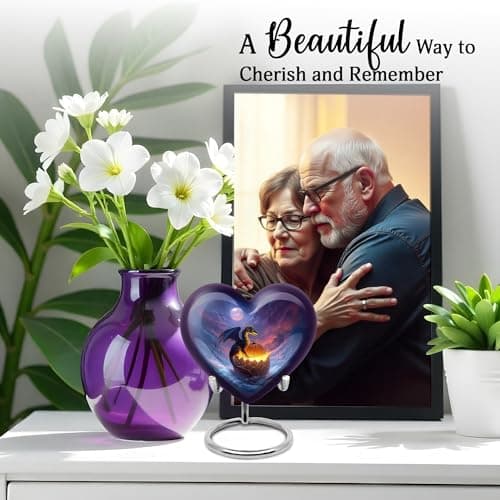 Dragon Mini Cremation Urns for Human Ashes Adult Mother - Small Halloween Burial Memorial Funeral Urns for Adult Ashes Men - Keepsake Blue Funeral Urn for Burial - 3 Inch B0FHKQ2W7Q