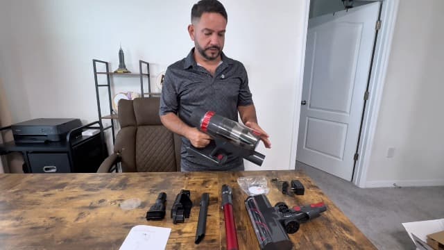 Cordless Vacuum Cleaner, 560W/48KPa/70Mins Vacuum Cleaners for Home,Self-Standing Stick Vacuum with Smart Touch Screen,Rechargeable Lightweight Vacuum for Pet Hair,Carpets, Hard Floors