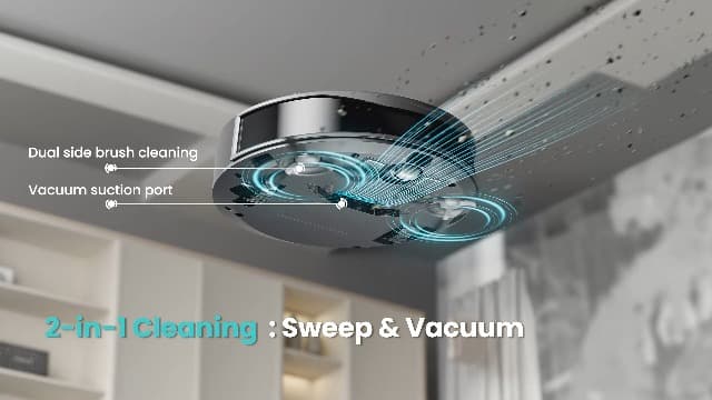 Lefant M210 Pro Robot Vacuum, 4000Pa Suction, 200 Mins Runtime, Quiet, Ultra-Slim, Self-Charging Robotic Vacuum Cleaner, WiFi/App/Alexa Control, Ideal for Pet Hair & Hard Floors