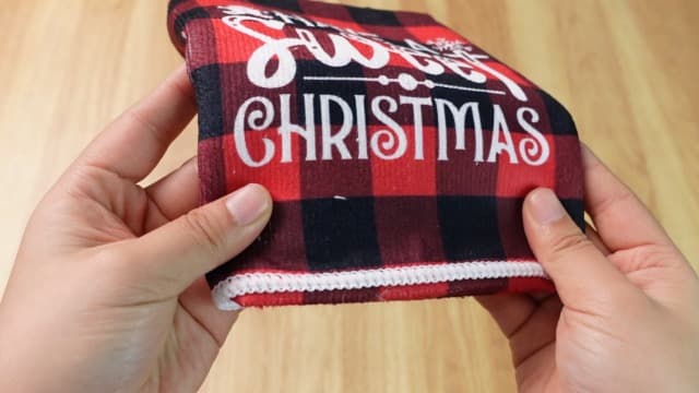 Pinkunn 8 Set Christmas Kitchen Gifts Bulk Xmas Dish Towels and Wooden Spoons Pine Picks Thank You Tag Ribbon Holiday Cooking Utensils Housewarming Gifts for Neighbor Employee Kitchen Xmas(Festive)