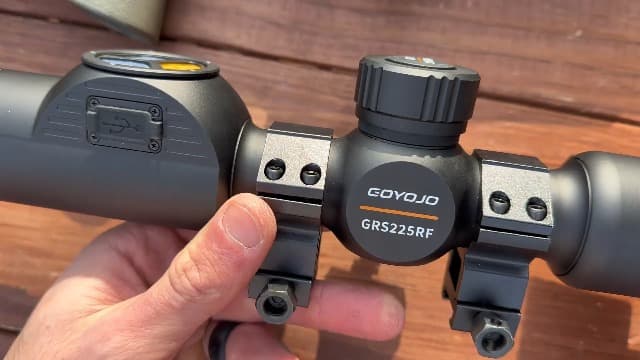 GOYOJO GRS Series Thermal Riflescope for Hunting, 256X192 High Resolution Thermal Imaging Scope with 50Hz High Sensitivity Optics IR Night Vision Rifle Scope, Rangefinding & Ballistic Assistance, RAV