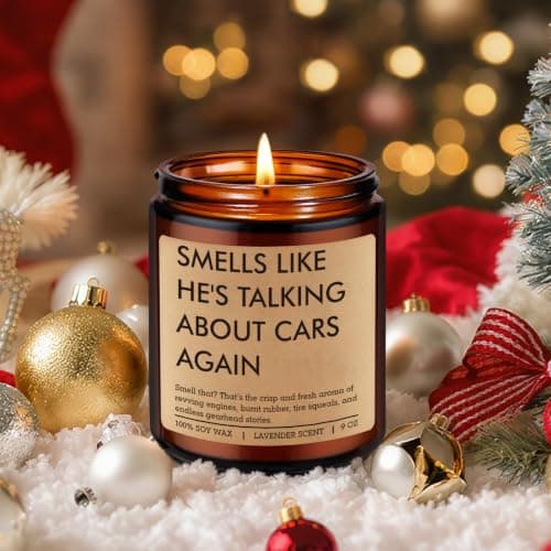 Car Lover Gifts for Men - Funny Christmas, Man Cave Decor, Garage, Birthday Ideas for Auto Mechanic Dad Husband Boyfriend Him Fairy's Gift Candle, Car Guy Gifts, Car Enthusiast Stuff, Automotive Gifts B0GWHQ4FHK