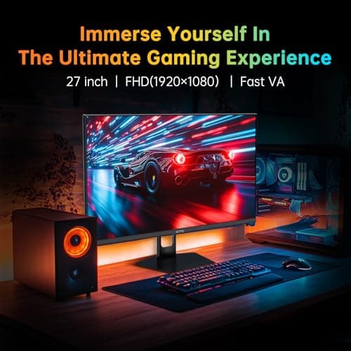 KTC 27 Inch 280Hz 240Hz Gaming Monitor, FHD 1080P PC Computer Monitor, Fast VA Panel, 1ms GTG, FreeSync G-Sync Compatible, HDR Support, 126% sRGB, HDMI and Displayport Inputs, H27E22P