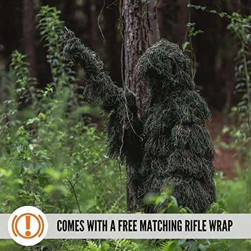 Arcturus Ghost Ghillie Suit | Ultra-Dense Design | Superior Camo Coverage for Hunters, Military, Snipers, Airsoft & Paintball