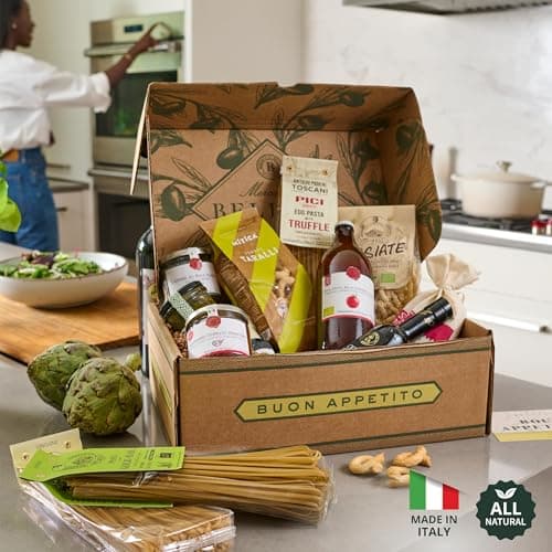 Mercato di Bellina Italy's Finest Artisanal Italian Food Gift Basket - All Natural Gourmet Pasta Gift Basket. Ideal for Holiday, Sympathy, Congratulations, Anniversary or Celebration. Taste of Italy.