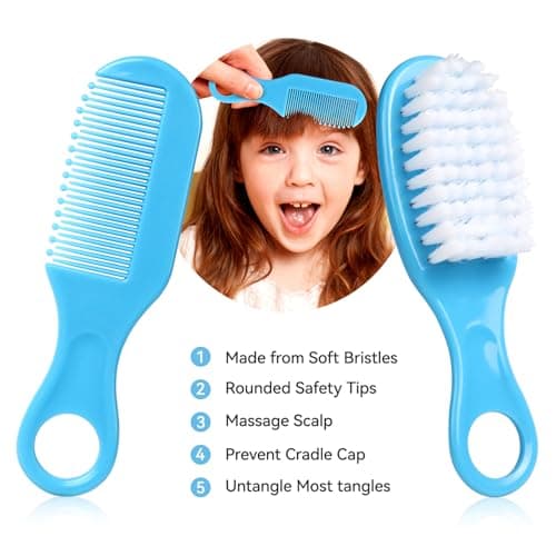 Baby Grooming Kit, Infant Safety Care Set with Hair Brush Comb Nail Clipper Nasal Aspirator,Baby Essentials Kit for Newborn Girls Boys B0B8NKVDJH