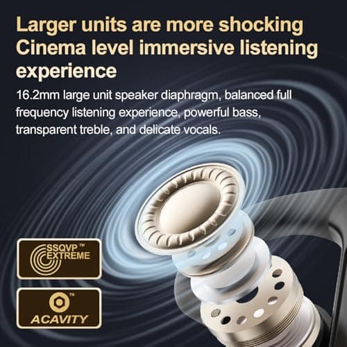 Handsfree Bluetooth Earpiece for Cell Phone Hands Free Single Ear Truckers Drivers Headset with Noise Cancelling Mic Open Ear Piece IPX6 Waterproof Earphone for Driving Work Office Business Calls