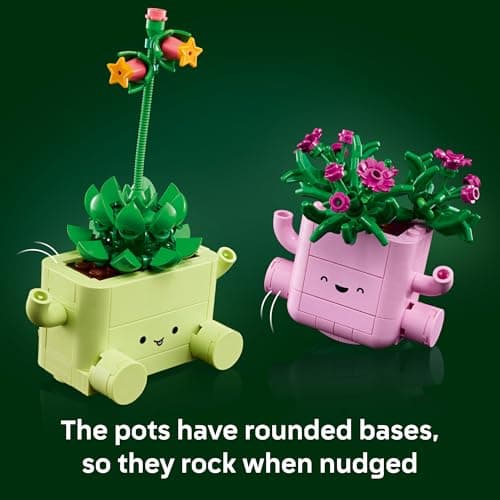Building Toys for Girls & Boys, Ages 9+, Decor for Dorm Room or Kids Bedroom, 253 Pieces, Gift Idea LEGO Botanicals Rocking Plants 11506 B0G2SZQS1C