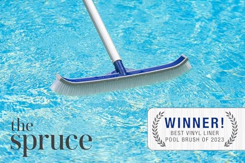 Poolmaster Heavy-Duty Vinyl Liner Swimming Pool Brush Head for Above Ground or Inground Pools, 18-Inches