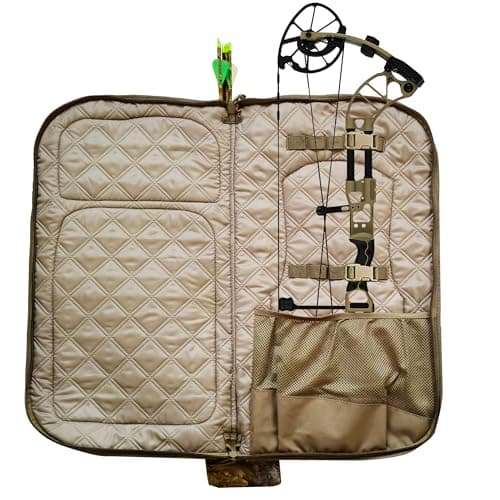 AUSCAMOTEK Bow Hunting Backpack for Archery – Compound Bow & Arrow Pack with Quiver Holder, Multi-Pocket Storage, Camo Gear Bag for Bowhunters