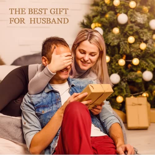 Best Husband Ever Gifts for Husband from Wife PU Leather Valet Tray & Keychain, Unique Gifts for Him Husband Who Has Everything at Birthday Valentines Day Christmas Anniversary B0B6TCG4XR