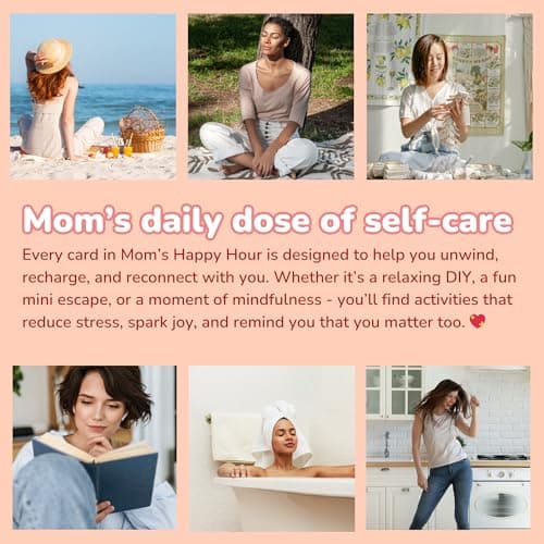 Self Care Gift for Women - 30 Scratch Off Cards with Fun Activities for Mothers - Mom Birthday Gifts from Daughter, Son, Kids - New Mom Gifts - Self Care Present for Coworker, Friend, Sister, Aunt