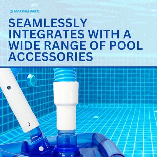 SWIMLINE HYDROTOOLS Standard Swimming Pool Vacuum Hose 1.25" X 18' For Inground Pools - Compatible With Vacuum Heads, Skimmers, Filter Pump Inlets, Above Ground Pools And Other Pool Accessories