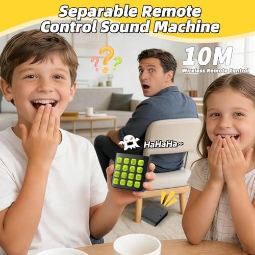 16 Sounds,Volume Adjustment,Prank Gifts Toys for Boys,Remote Fart Machine for 6 7 8 9 10 11 12 13 Year Old Boys Toys Gifts Fikami Rechargeable 2-in-1 Separable Magnetic Sound Effects Machine B0GQ411T31