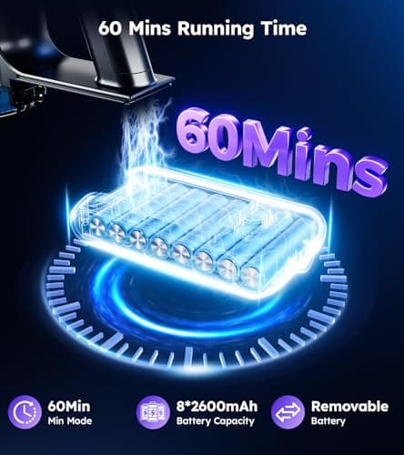 Cordless Vacuum Cleaner,Upgraded 550W 45KPA 60Mins Vacuum Cleaners for Home,Self-Standing Stick Vacuum with LED Display,8 in 1 Lightweight Anti-tangle Wireless Vacuum for Pet Hair Carpet Hard Floors