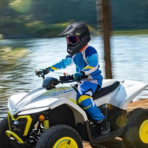 Youth Kids Dirt Bike Helmets Motocross Offroad ATV BMX MX Dirtbike Motorcycle Helmet J-01 with Goggles and Gloves DOT Approved