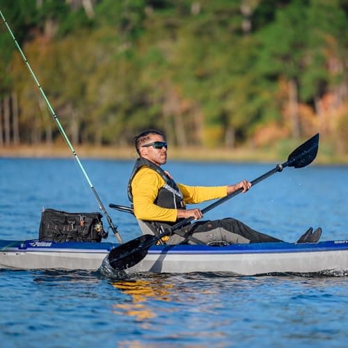 Pelican Sentinel 100XP - Angler Sit on top Fishing Kayak - Lightweight - Ergocast XP™ Seating System - 10 ft