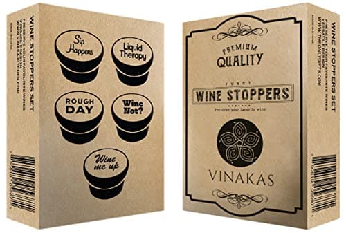 Funny Silicone Wine Stopper Set – Must-Have Wine Accessories & Perfect Wine Gifts for Women & Men – Airtight & Reusable