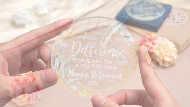HEXMOZ Retirement Gifts - Retirement Gifts for Women, Men 2025 - Retired Ornament 2025 - Retired Gift for Coworker, Boss, Employee, Teacher, Nurse, Woman, Man - Acrylic Christmas Ornament Keepsake