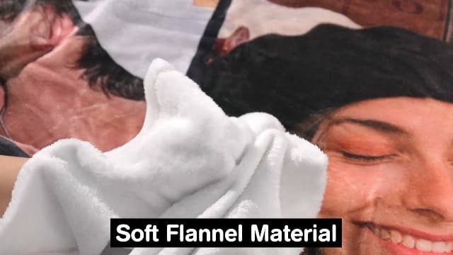 Yofair Ships Next Day, Custom Blanket with Picture Soft Fleece Throw Blanket Anniversary Couple Gifts Personalized Photo Blankets Birthday Gifts for Women Boyfriend Girlfriend Wife Husband B0FM3VF654