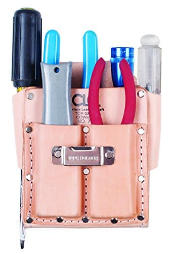 CLC Custom Leathercraft 700 Tool Pouch, Heavy Duty, 5-Pocket, Tan