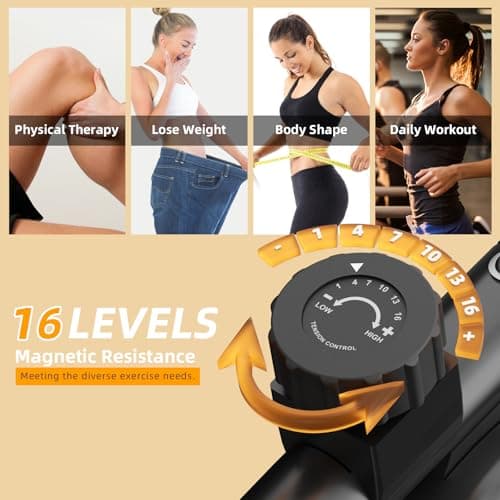 VANSWE Recumbent Exercise Bike for Adults Seniors - Recumbent Bikes for Home with Magnetic Resistance, Bluetooth and App Connectivity, Pulse Sensor