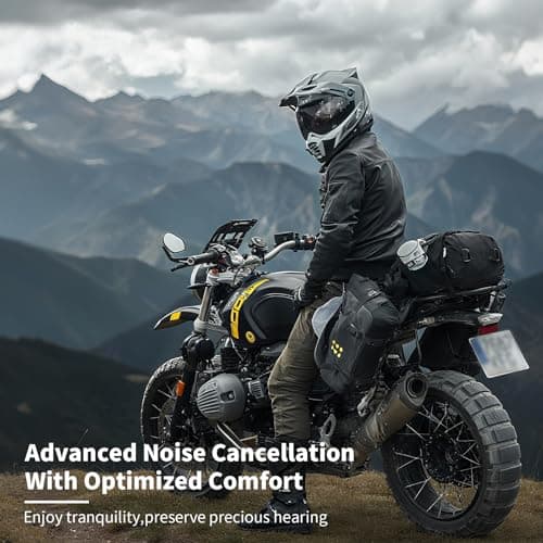 Motorcycle Ear Plugs Wind Noise,45db Moto Earplugs Riding,Motorcycle Hearing Protection,Reusable Wind Noise Cancelling Earplug for Motorbike,Touring,Racing,Riding,Sleep,Concerts (Black and Red)