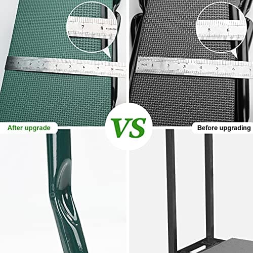 KVR Upgraded Garden Kneeler and Seat with Thicken & Widen Soft Kneeling Pad,Heavy Duty Foldable Gardener Stool with 2 Tool Pouches,Gardening Gifts for Women Mom Men Seniors¡­… B0972Y5LTY