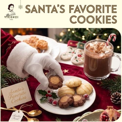 Matilde Vicenzi Roma Cookie Gift Tin - Italian Pastries & Cookies in Individually Wrapped Trays - Bakery Dessert Gifts For Birthdays, Thank You, Get Well and Every Special Occassion - Puff Pastry, Assorted Cookies in Italian Design Gift Tin 32.5oz (920g)
