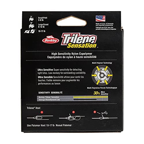 Berkley Trilene® Sensation, Low-Vis Green, 4lb | 1.8kg Monofilament Fishing Line, Suitable for Freshwater Environments