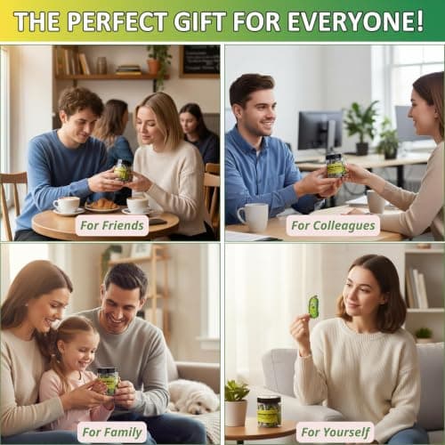 60 Positive Pickle Cards Jar, Stocking Stuffers, Xmas Christmas White Elephant Gifts for Teenage, Women, Adults, Mom, Teachers, Sisters, Friends, Teen Girl Gifts Trendy Stuff