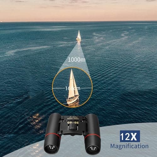 Compact Binoculars for Adults and Kids, HD Mini Portable Outdoor Binoculars Children, Pocket Lightweight Folding for Bird Watching, Hunting, Concert, Theater, Opera, Traveling, Tourism, Shows